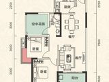 锦地繁花_2室2厅1卫 建面92平米