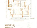 京基智农山海上园_4室2厅3卫 建面143平米