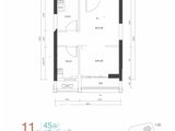 京基水贝城市广场_1室1厅1卫 建面45平米