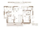 翡翠誉园_3室2厅2卫 建面120平米