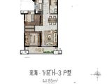 招商卡达凯斯阿莫湾_2室2厅1卫 建面85平米