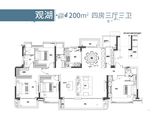 红城投滨湖瑞府_4室3厅3卫 建面200平米