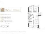 绿都观澜府云境_3室2厅2卫 建面101平米