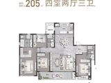 卓越天鑽_4室2厅3卫 建面205平米